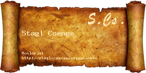 Stagl Csenge névjegykártya